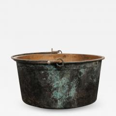 Large French Copper Pot with Iron Hanging Handle - 1554675