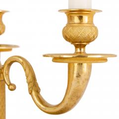 Large French Empire Style Gilt Bronze Bouillotte Lamp - 4613659