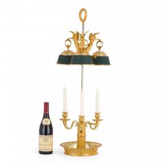 Large French Empire Style Gilt Bronze Bouillotte Lamp - 4613665