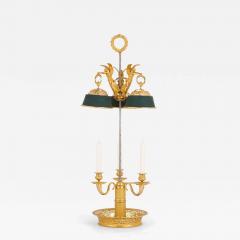 Large French Empire Style Gilt Bronze Bouillotte Lamp - 4613955