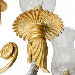 Large French Empire Style Gilt and Patinated Bronze Chandelier - 4585362