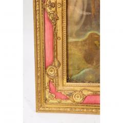 Large French Gilt Bronze Ormolu and Pink Guilloche Enamel Picture Photo Frame - 1111844