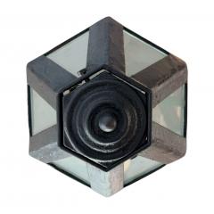 Large French Hexagonal Iron Lantern - 4455883