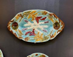 Large French Majolica Asparagus Platter 19th Century - 2160203