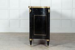 Large French Mercier Freres Ebonised Oak Mahogany Marble Credenza - 3094332