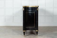 Large French Mercier Freres Ebonised Oak Mahogany Marble Credenza - 3094333