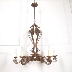 Large French Metal Chandelier - 3634744