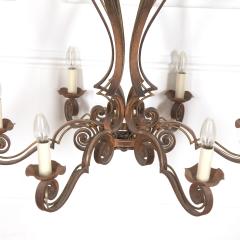 Large French Metal Chandelier - 3634758