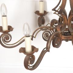 Large French Metal Chandelier - 3634767