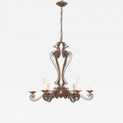 Large French Metal Chandelier - 3635802