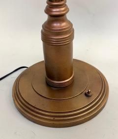 Large French Mid Century Modern Craftsman Copper Table Desk Lamp 1940 - 4533052