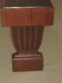 Large French Mid Century Modern Neoclassical Wood Console Sofa Table - 1819554