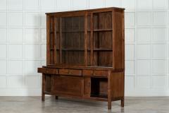 Large French Oak Glazed Haberdashery Shop Cabinet - 3128585