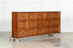 Large French Oak Haberdashery Drawers Cabinet Console - 3528693