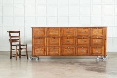 Large French Oak Haberdashery Drawers Cabinet Console - 3528694