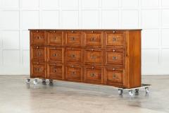 Large French Oak Haberdashery Drawers Cabinet Console - 3528695