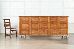 Large French Oak Haberdashery Drawers Cabinet Console - 3542521