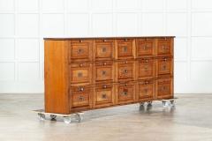 Large French Oak Haberdashery Drawers Cabinet Console - 3542522