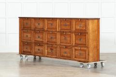 Large French Oak Haberdashery Drawers Cabinet Console - 3542523