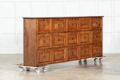 Large French Oak Haberdashery Drawers Cabinet Console - 3542535