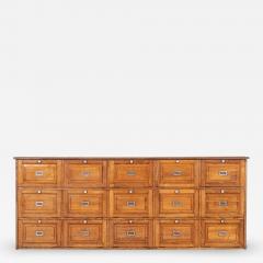 Large French Oak Haberdashery Drawers Cabinet Console - 3543788