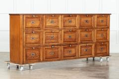 Large French Oak Haberdashery Drawers Cabinet Console - 3542547