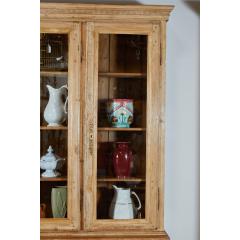 Large French Pine Cabinet Bookcase - 2072877