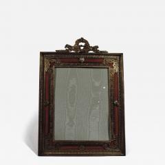 Large French Rococo Gilt Bronze Pink Guilloche Enamel Picture Frame - 3751507