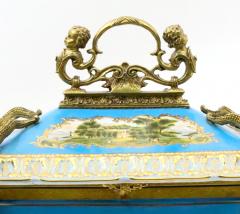 Large French Sevres Style Porcelain Ormolu Mounted Casket Box 19th Century - 4552523