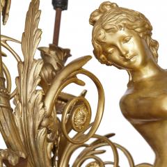 Large French gilt bronze wall sconces - 1548977