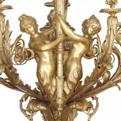 Large French gilt bronze wall sconces - 1548978