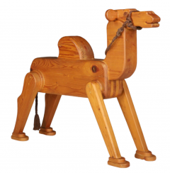 Large French mid century wood Dromedary - 2862603