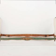 Large French painted and gilt carved daybed C 1900  - 3367515