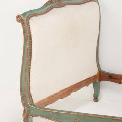 Large French painted and gilt carved daybed C 1900  - 3367516
