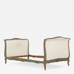 Large French painted and gilt carved daybed C 1900  - 3371597