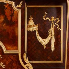 Large French parquetry ormolu and Vernis Martin display cabinet - 1601300