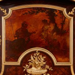 Large French parquetry ormolu and Vernis Martin display cabinet - 1601303