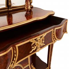 Large French parquetry ormolu and Vernis Martin display cabinet - 1601316