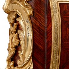 Large French parquetry ormolu and Vernis Martin display cabinet - 1601324