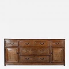 Large George III English Oak Dresser Base - 3293452