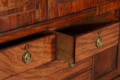 Large Georgian English Mahogany Linen Cupboard - 3838947