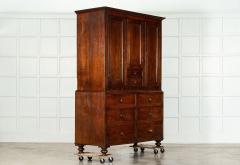 Large Georgian English Oak Linen Press Cupboard - 3598639