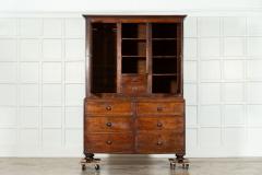 Large Georgian English Oak Linen Press Cupboard - 3598640