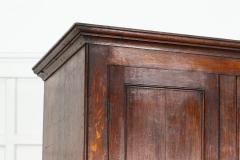 Large Georgian English Oak Linen Press Cupboard - 3598646