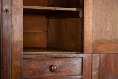 Large Georgian English Oak Linen Press Cupboard - 3598648