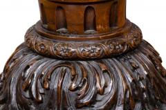 Large Georgian Mahogany Footed Urn - 4130733
