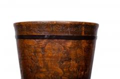 Large Georgian Mahogany Footed Urn - 4130754