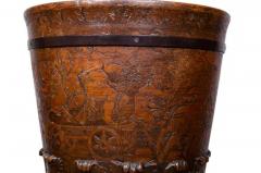 Large Georgian Mahogany Footed Urn - 4130824