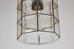 Large German Iron and Glass Cylinder Pendants - 212303