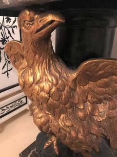 Large Gilded Eagle Marble Top Console or Pedestal - 1303660